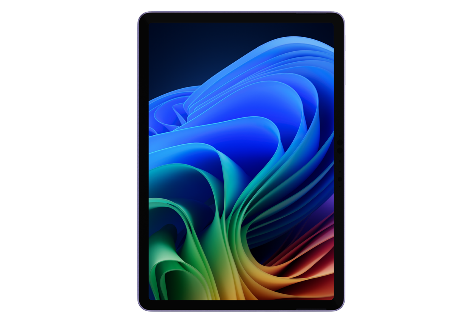 Center render of Surface Pro Violet 12 with color bloom screen