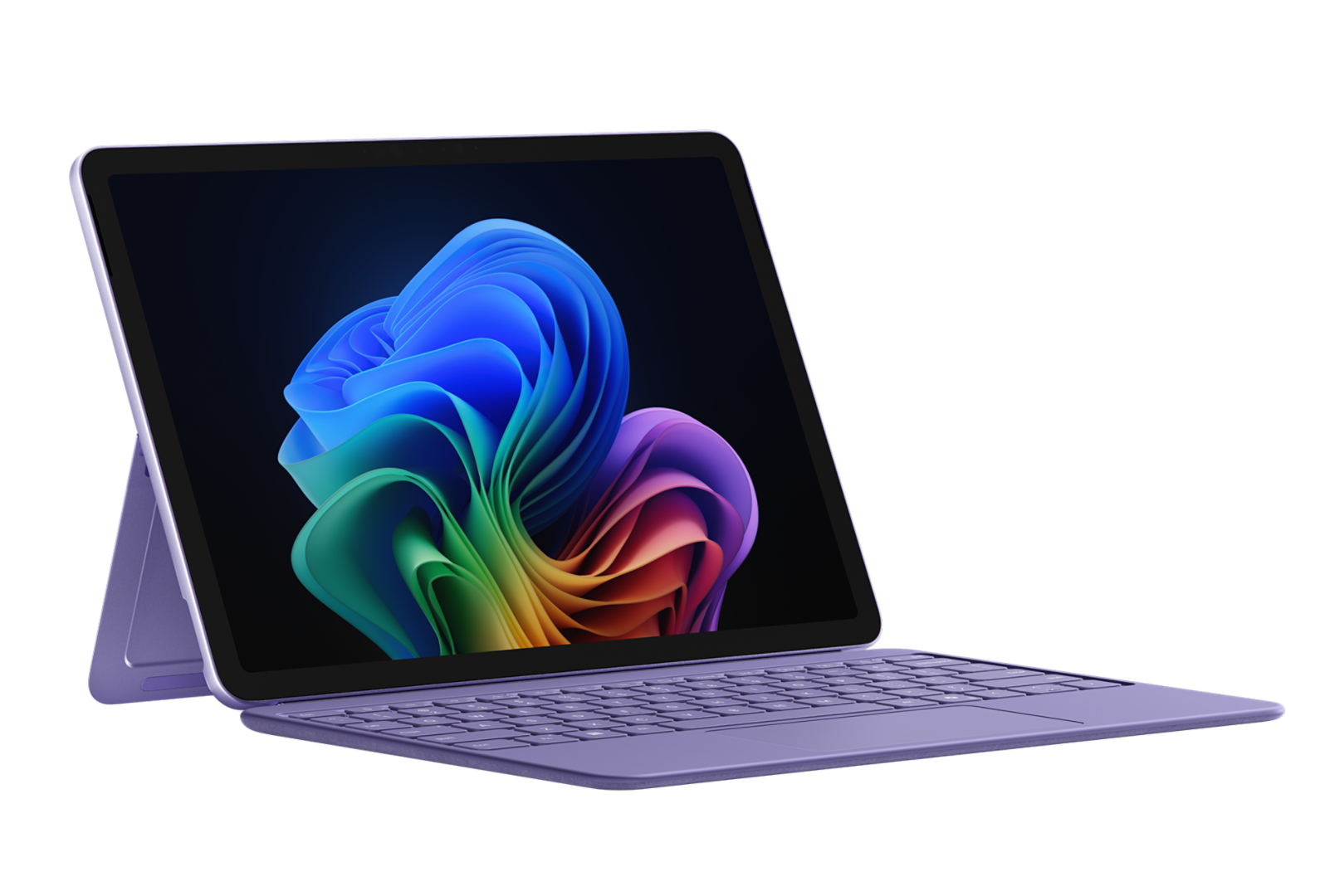 Right render of Surface Pro Violet 12 with color bloom screen