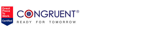 Logo of Congruent | Ready for Tomorrow | Great Place to Work Certified