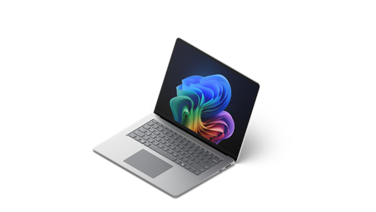 Render of Surface Laptop, Copilot+ PC, 13.8 and 15-inch Intel.