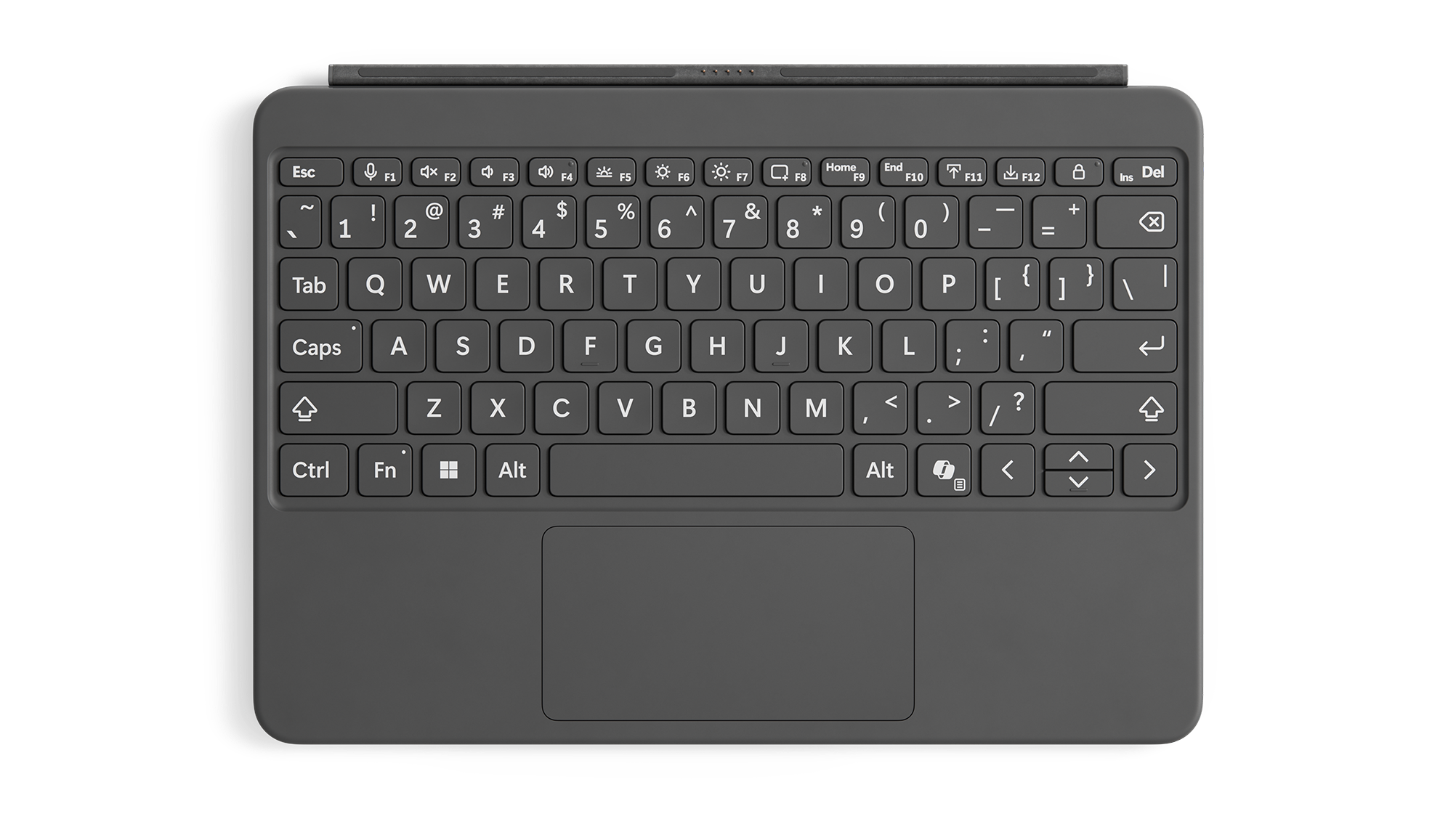 Render of the Surface Pro 12-inch Keyboard with bold keyset