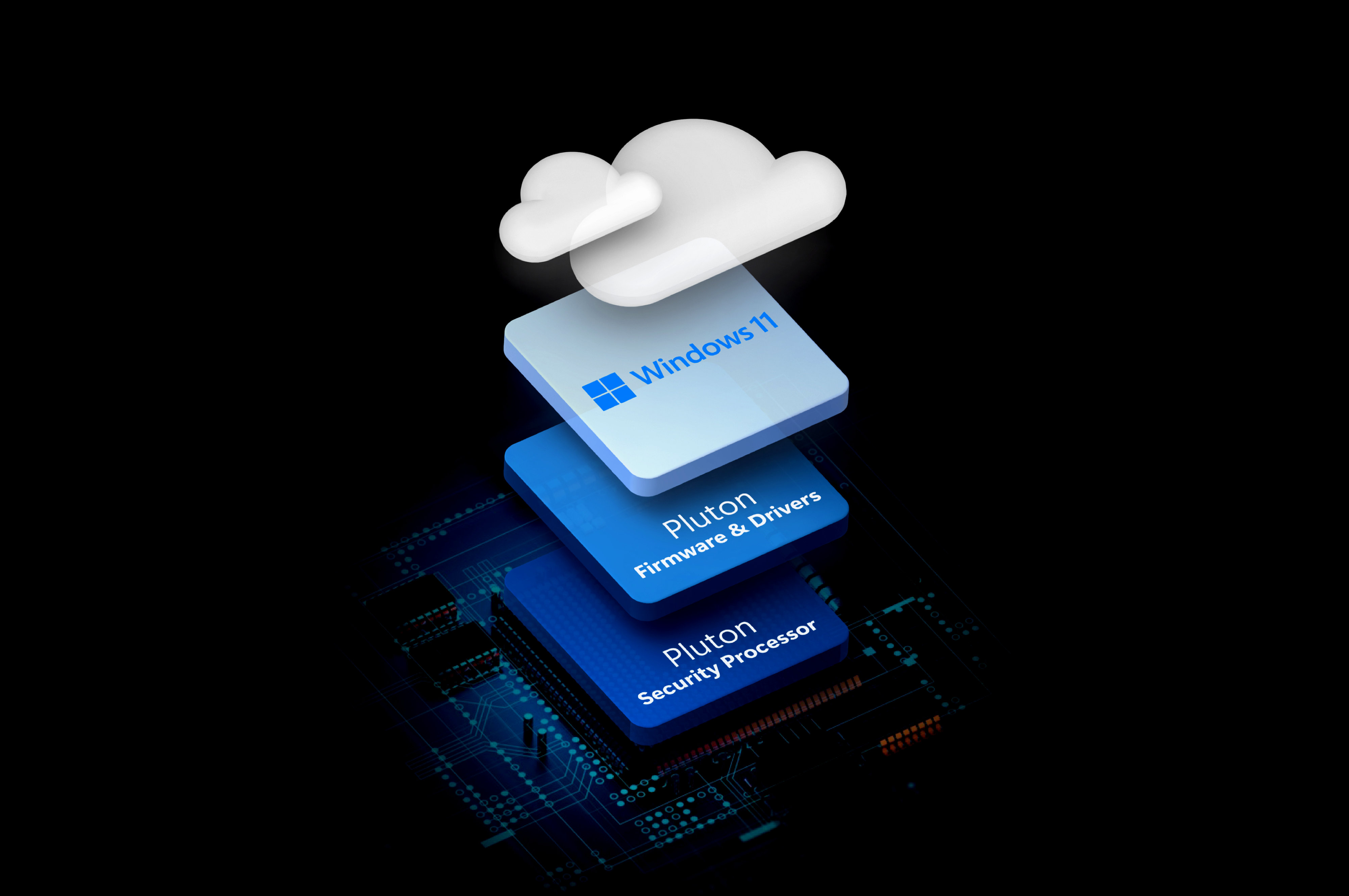 Computer CPU with Microsoft Pluton