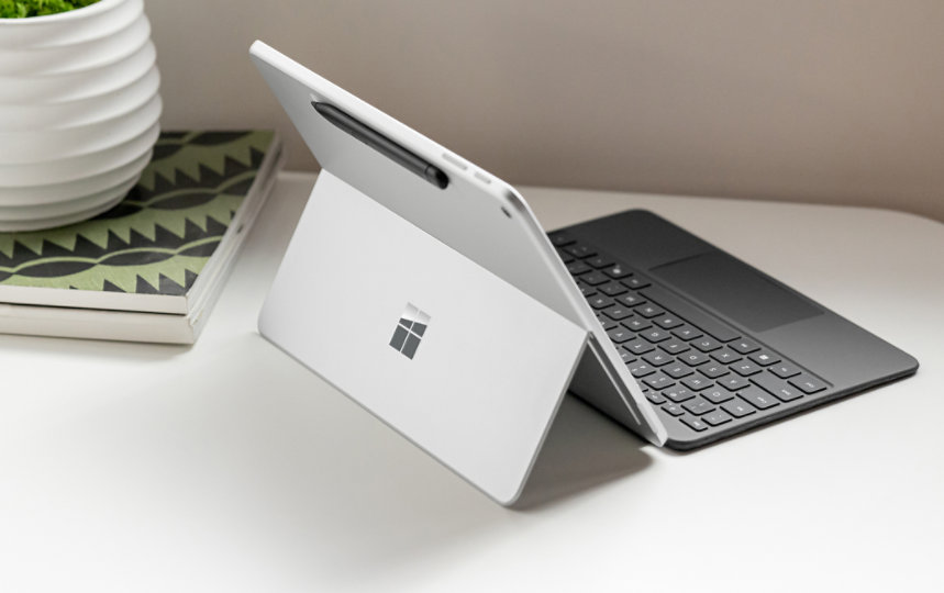 Surface Pro with kickstand open