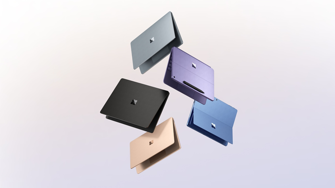 Family device images with back cover view.